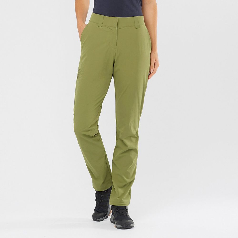 Salomon WAYFARER Pantalones Mujer - Verde Oliva - Colombia (31489-VLPJ)